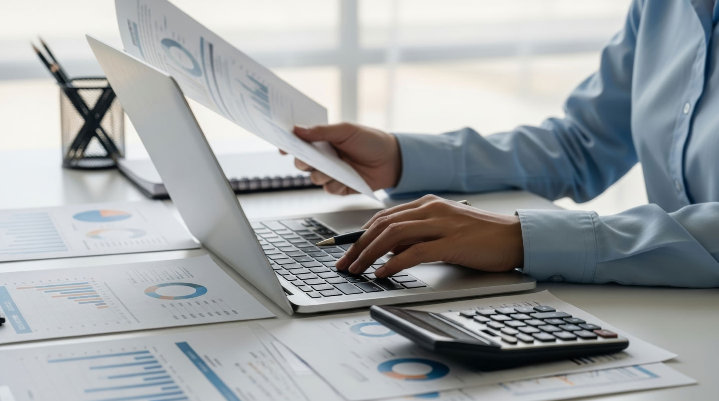 Bureau de conseiller financier avec brochures de produits d'épargne et tableau comparatif des alternatives au CEL